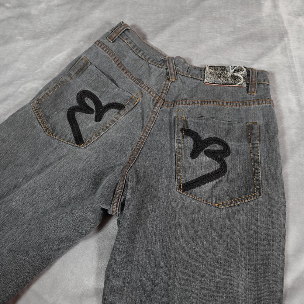 Vintage Brooklyn Xpress Jeans Mens 34x32 (Fits 30x29) Embroidered Baggy Fit Y2K - Picture 1 of 10